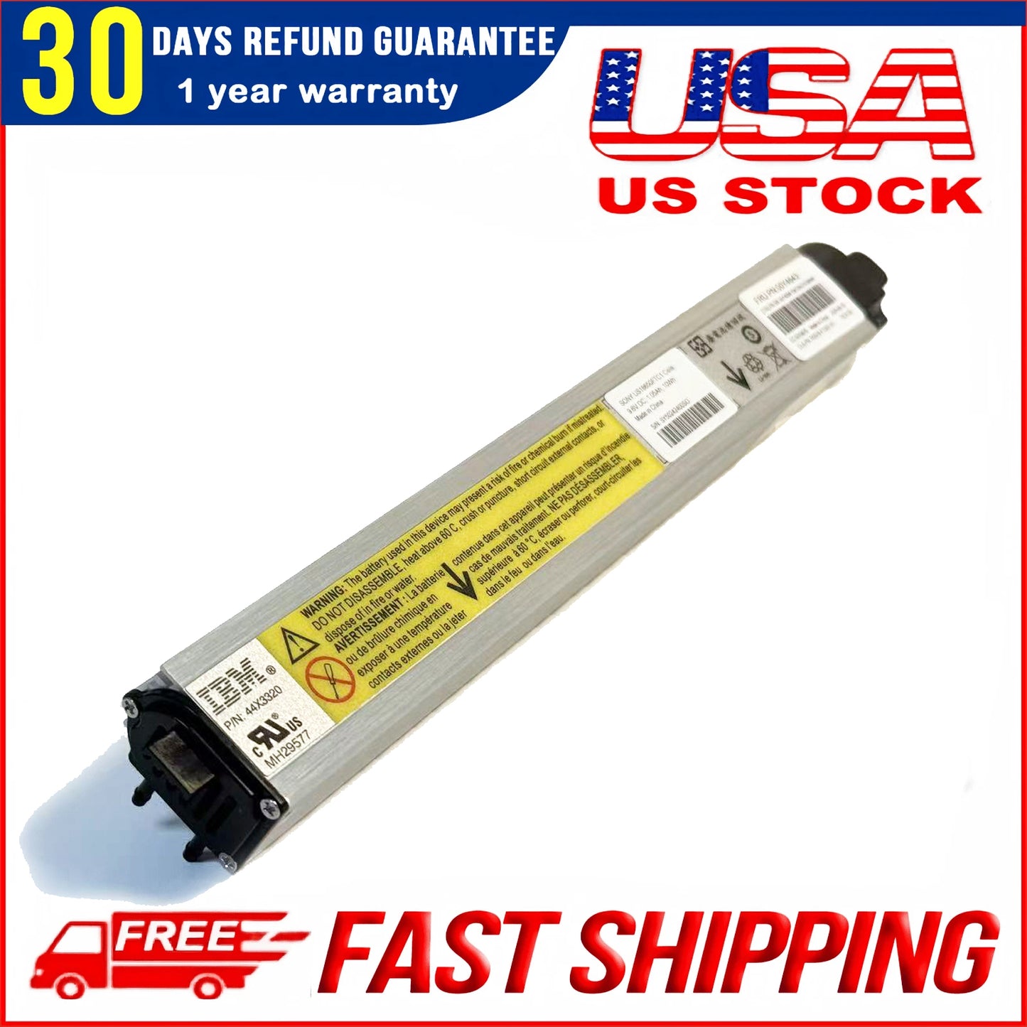 Genuine IBM 00Y4643 Node Canister Battery Replacement for Storwize V3700 V3500 | Replaces 00Y4594 90Y7689 BBU