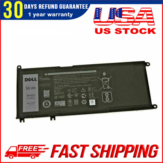 Genuine Dell 33YDH 56Wh Battery for Inspiron 7778 7779 G3 3579 G5 5587 G7 7588