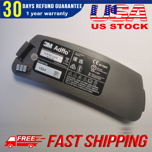 3M Adflo 837630 Replacement Battery for 90029100 35-1099-07 Series (2.8Ah 10.8V Rechargeable Li-ion)