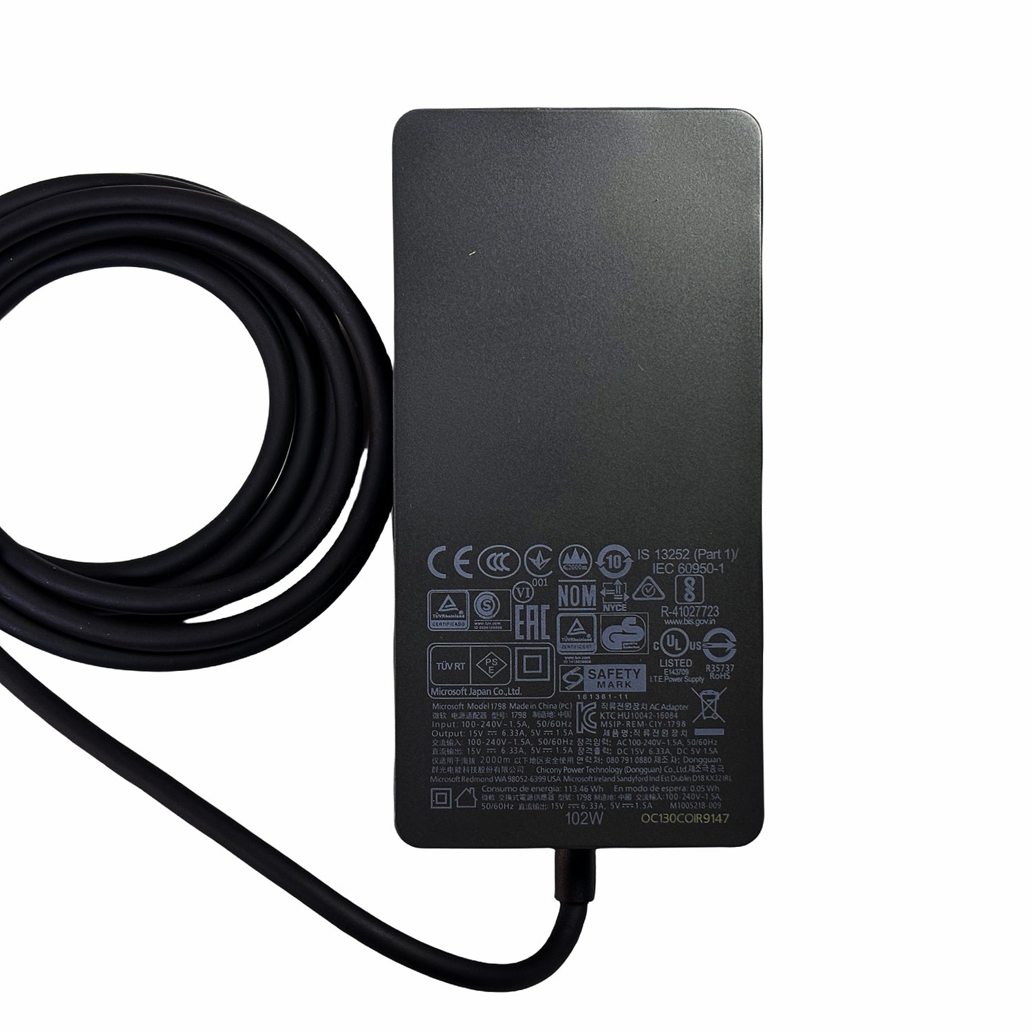  Genuine Microsoft 102W Power Adapter Model 1798 | For Surface Book 2 & Surface Pro 7/8/9