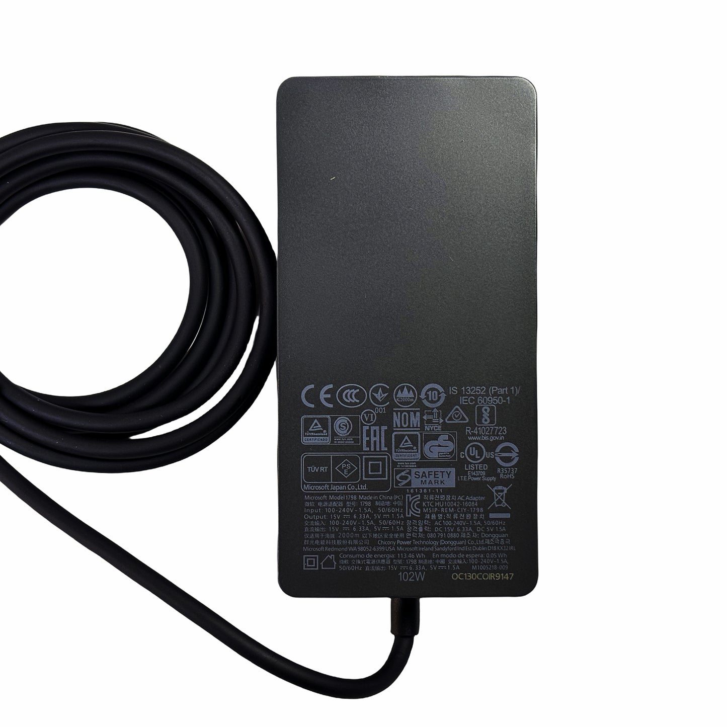  Genuine Microsoft 102W Power Adapter Model 1798 | For Surface Book 2 & Surface Pro 7/8/9