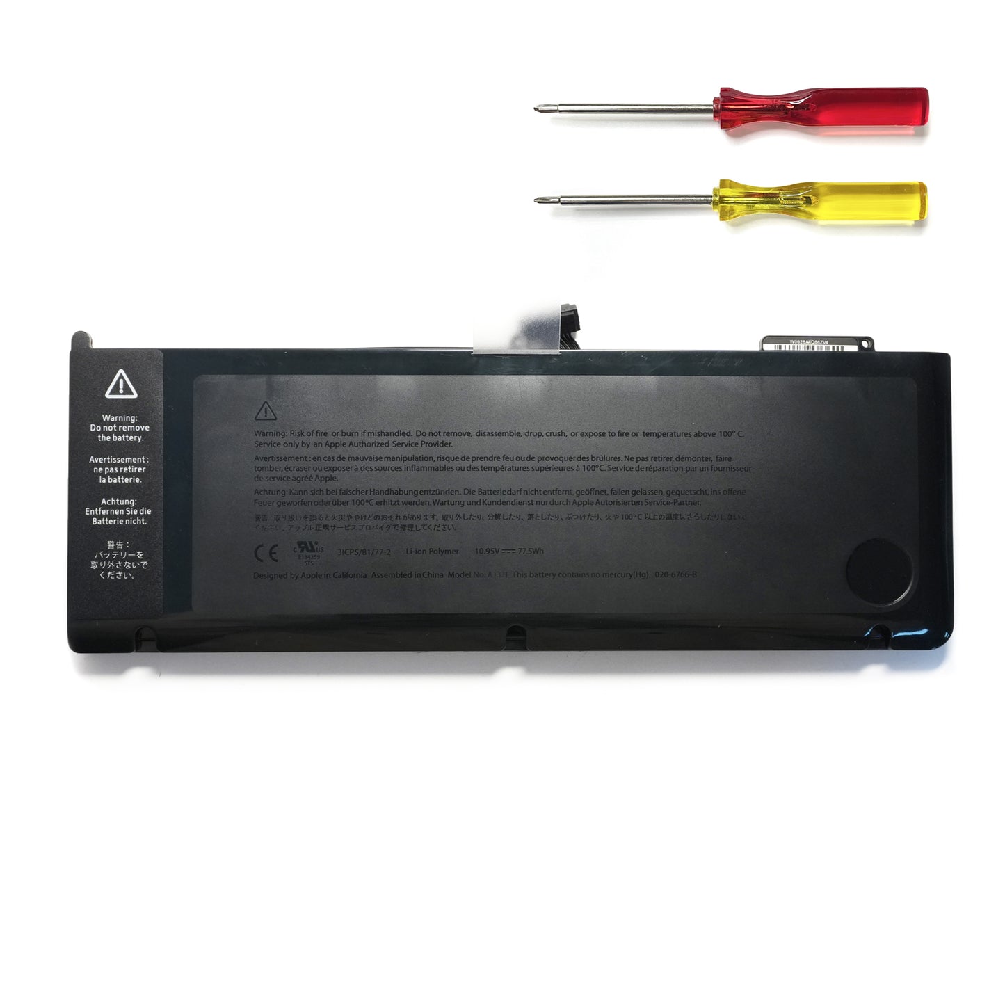 Replace A1321 Battery for Mid 2009 MacBook Pro 15-inch A1286 MC371 MC372 77.5Wh