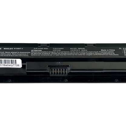  N750BAT-4 Laptop Battery For Clevo N750BU N751BU N750S | 14.8V 44Wh