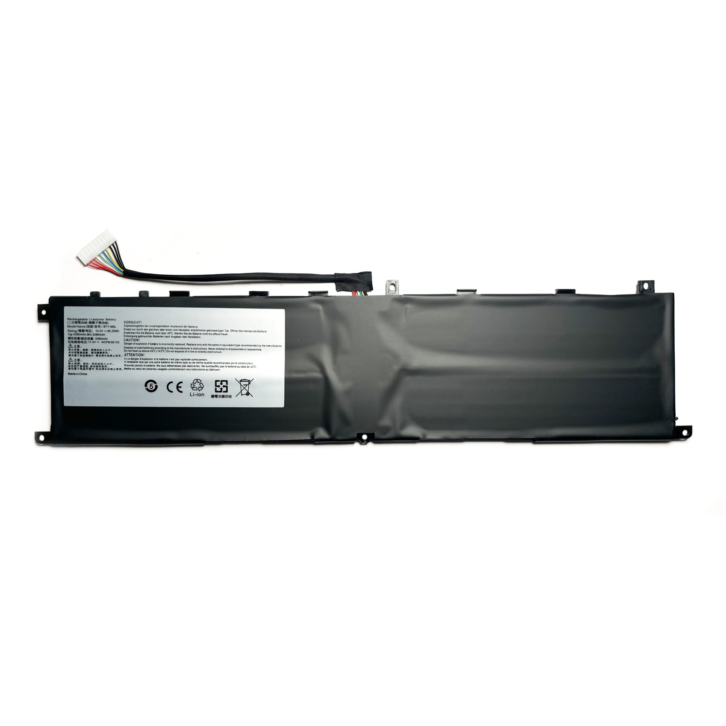 Genuine BTY-M6L Laptop Battery Replacement for MSI GS65 GS75 Stealth Thin & Creator Series (15.2V 80.25Wh)