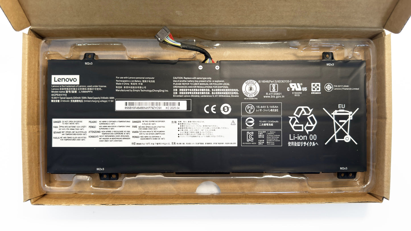 Genuine L18M4PF4 Laptop Battery Compatible with Lenovo IdeaPad C340-14API C340-14IWL S540-14API S540-14IML S540-14IWL Series L18M4PF3 5B10W67194 L18C4PF3 L18C4PF4 50Wh 3240mAh 15.44V
