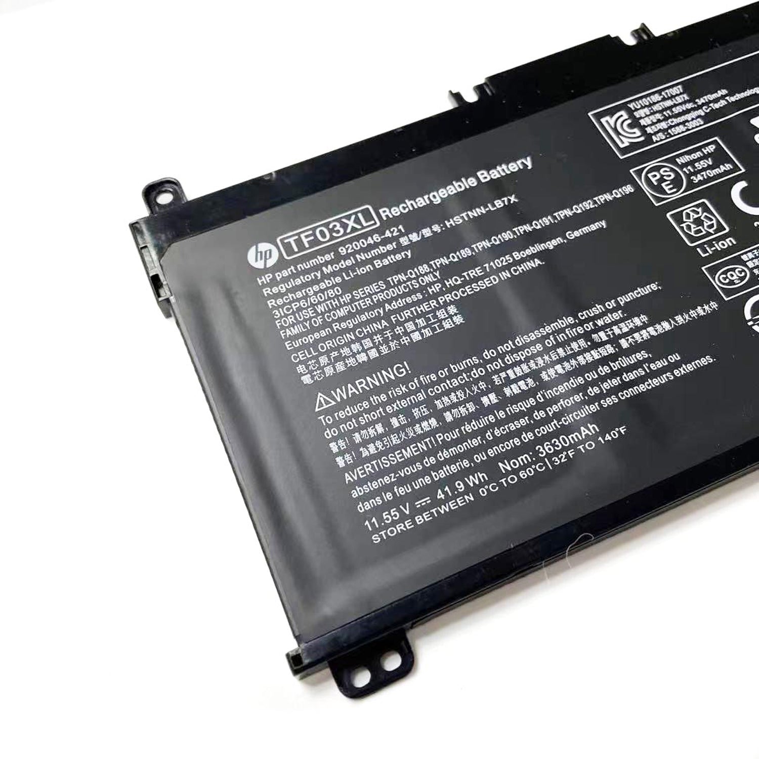 Genuine TF03XL Laptop Battery for HP Pavilion 15-CC, 15-CD, 17-AR Series