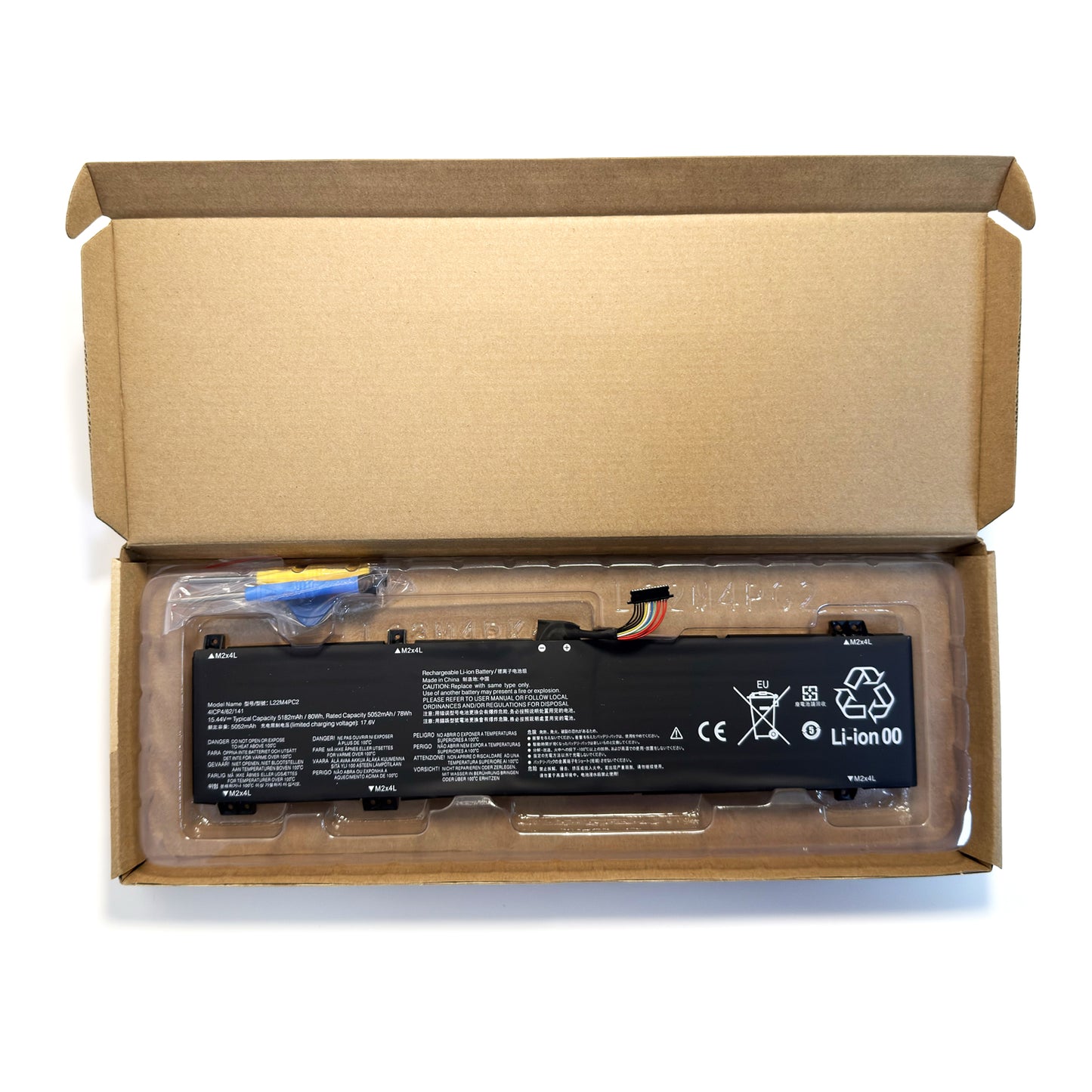 Genuine L22B4PC2 L22C4PC2 L22D4PC2 L22M4PC2 Laptop Battery Replacement for Lenovo Legion Slim 5 16APH8 16IRH8 LOQ 16APH8 16IRH8 Series SB11K38738 5B11K38745 SB11K38742 5B11K38744 15.44V 80Wh /5182mAh