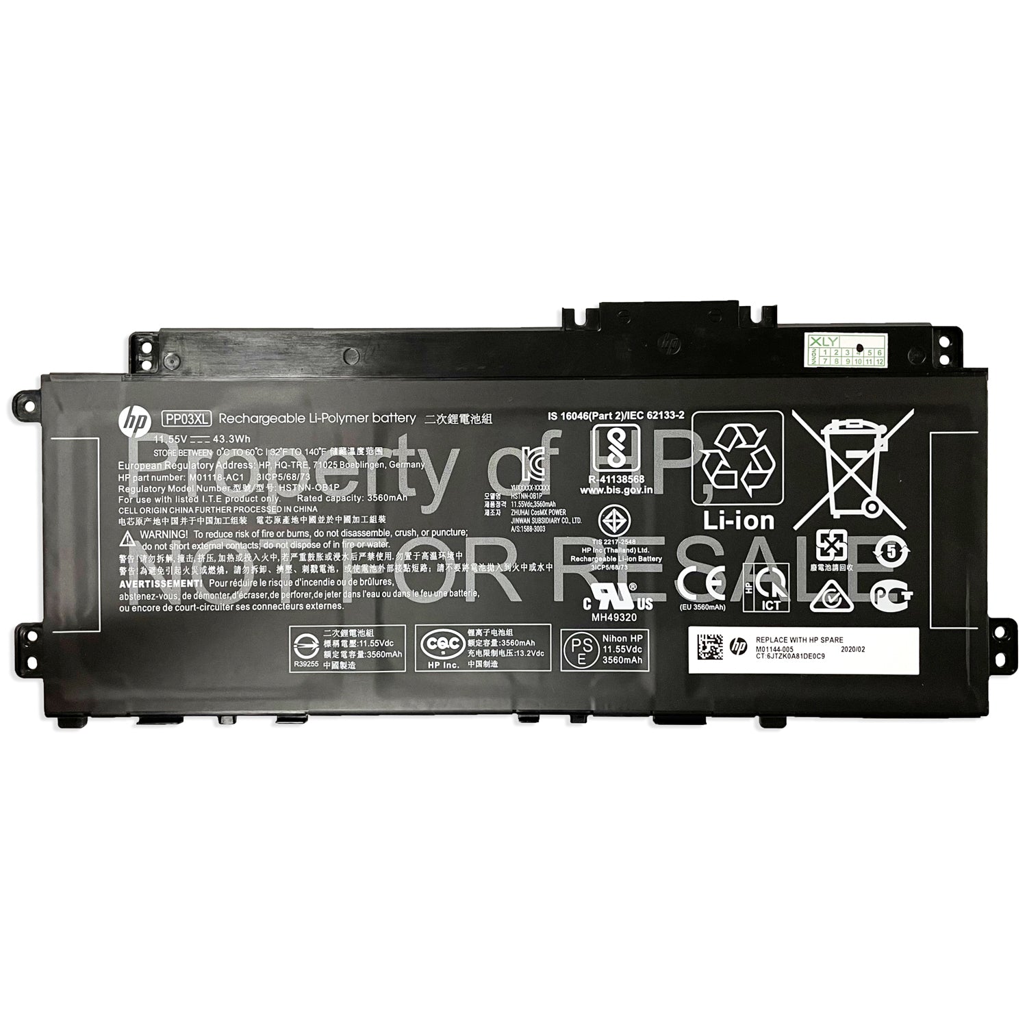 NEW PV03XL PP03XL Battery HP Pavilion 13 14 x360 Series Notebook HSTNN-DB9X