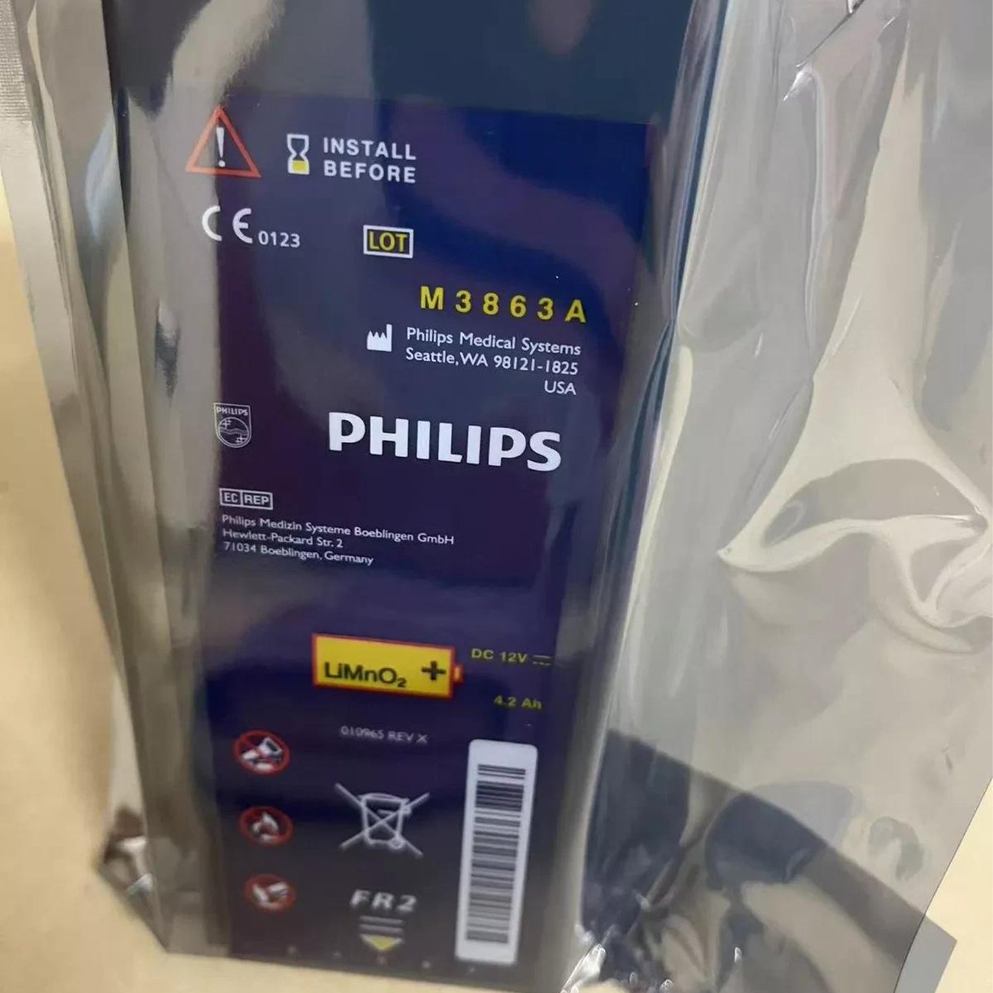 New ref M5070A Philips HeartStart AED M5067A M5066A 4 year defibrillator replacement Battery FRX/Home/OnSite 2030