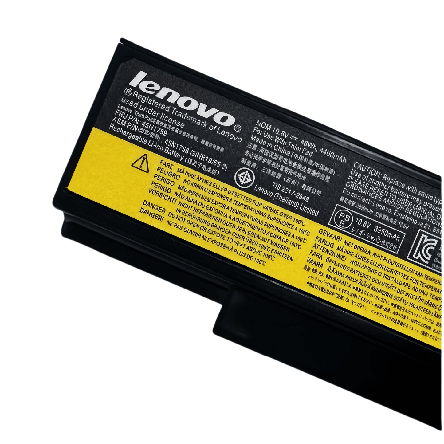 Genuine 45N1762 76+ Laptop Battery Compatible with Lenovo ThinkPad (Edge) E550 E550c E555 E560 E565 Series 3INR19/65-2 45N1758 45N1759 45N1760 45N1763 4X50G59217 10.8V 5200MAH