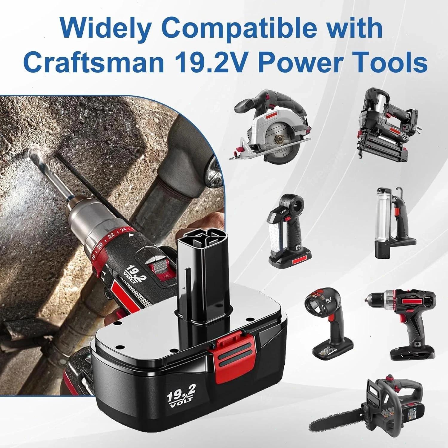 -Pack Replacement Battery for Craftsman 19.2V C3 & DieHard Tools