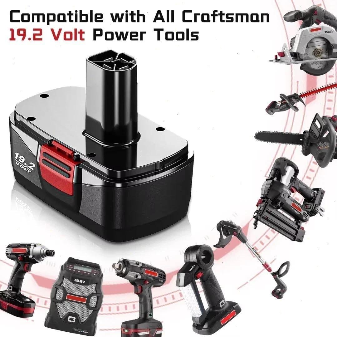 -Pack Replacement Battery for Craftsman 19.2V C3 & DieHard Tools
