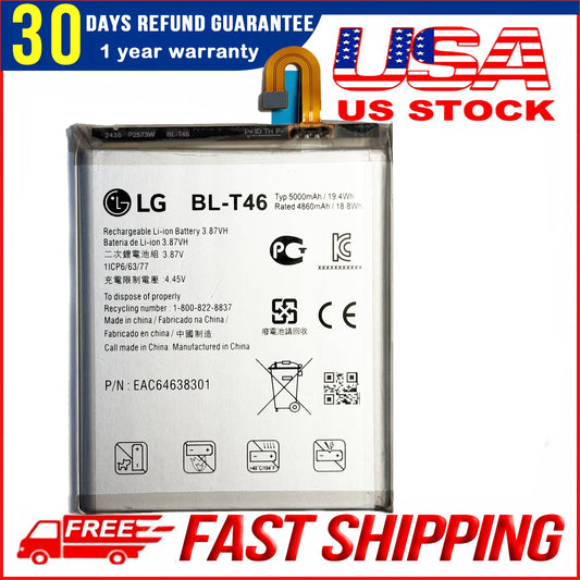 New OEM Original BL-T46 Battery Replacement for LG V60 ThinQ 5G LMV600TM LM-V600TM LMV600